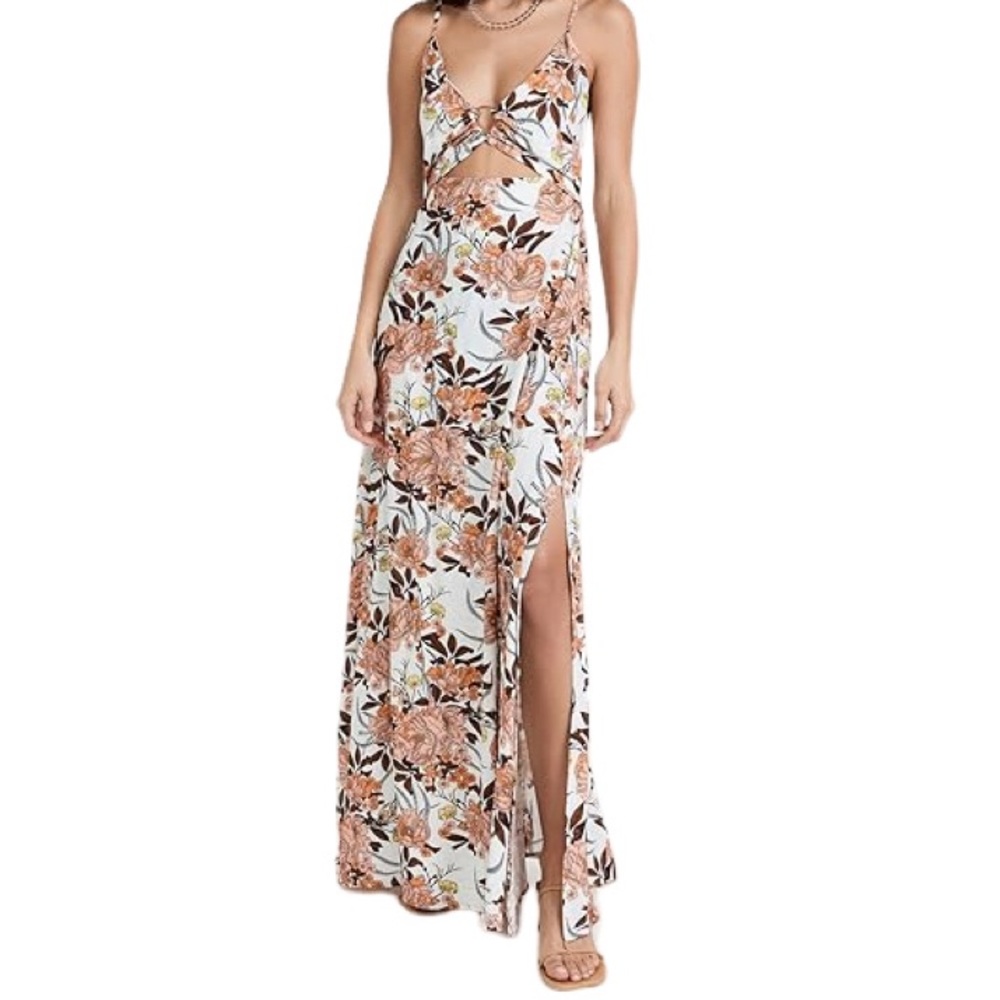 NWT Maaji Cremon Aurora Tropical Floral Long Dress or Cover-up - Sz S